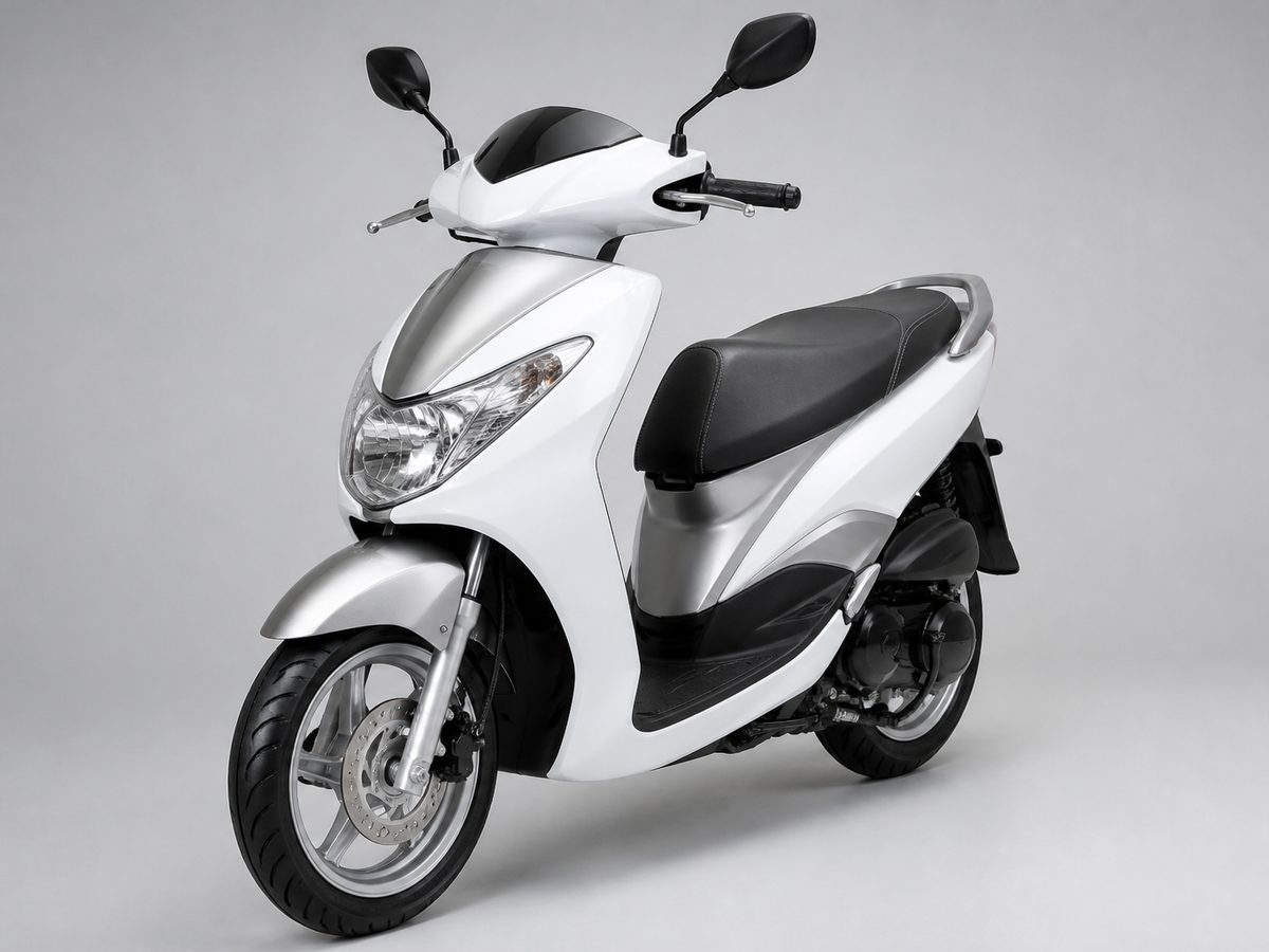 Motoneta 150 cc Blanco con Plata